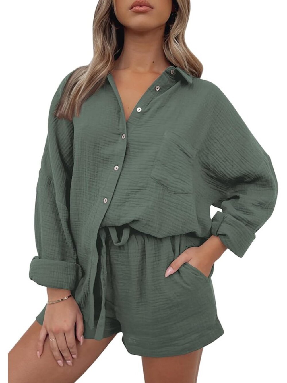 2 Piece Sets For Women Lounge Wear Matching Two Piece Pajama Fashion Oversized S